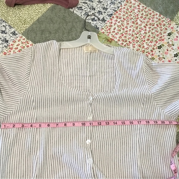 Sue Handman designer pinstripe cotton tunic - Picture 5 of 9